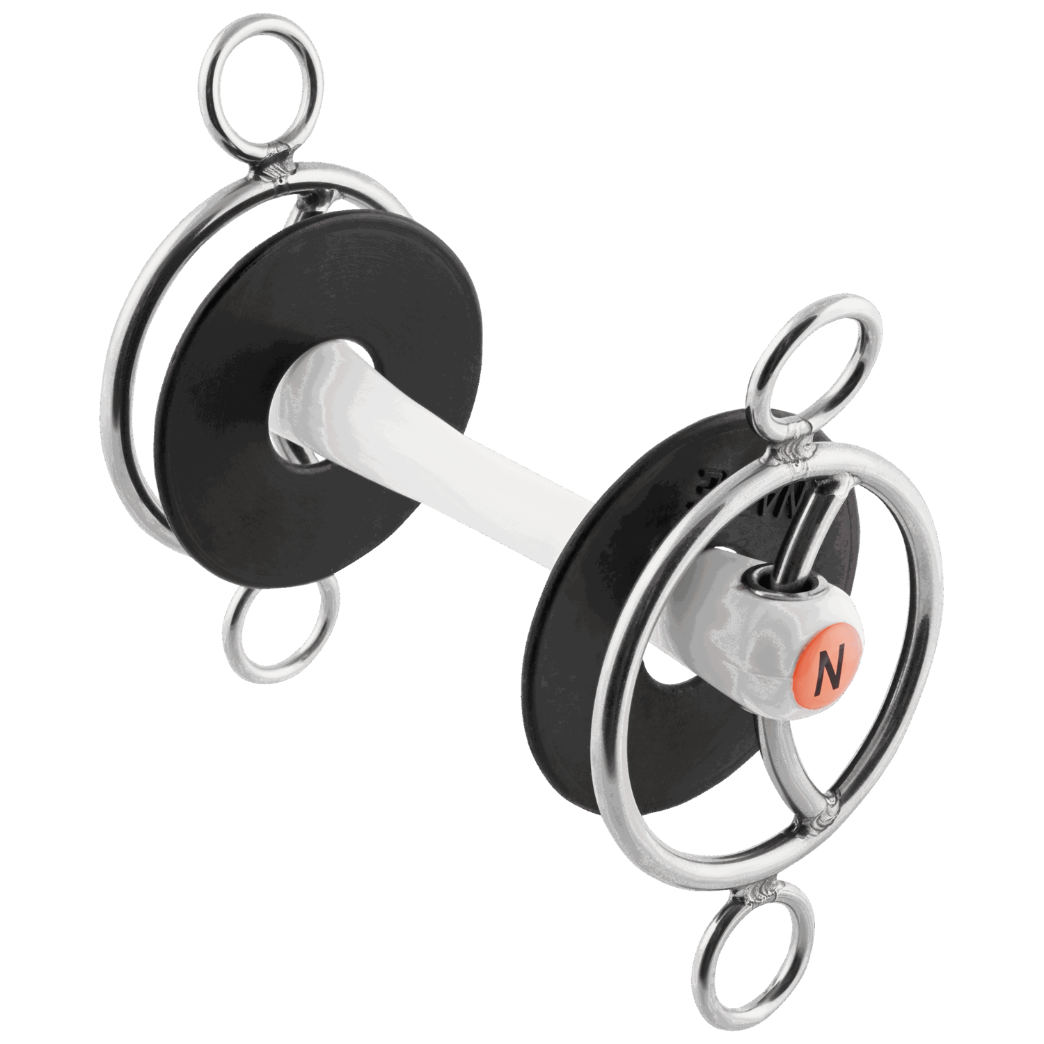 NATHE 3-Ring Gebiss mit Gleitsteg 20 mm mit biegsamer Stange
