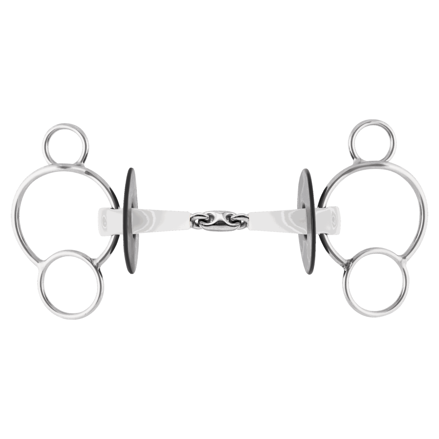 NATHE 3-Ring Gebiss 18 mm doppelt gebochen