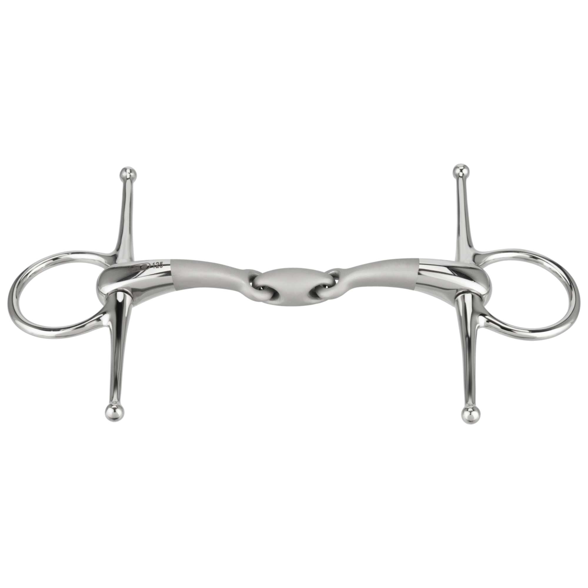 SATINOX Schenkeltrense 14 mm doppelt gebrochen - Edelstahl rostfrei