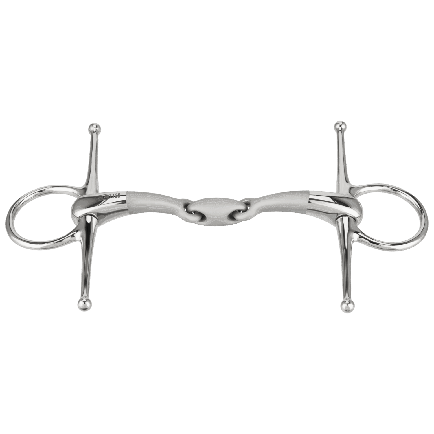 SATINOX Schenkeltrense 14 mm doppelt gebrochen - Edelstahl rostfrei