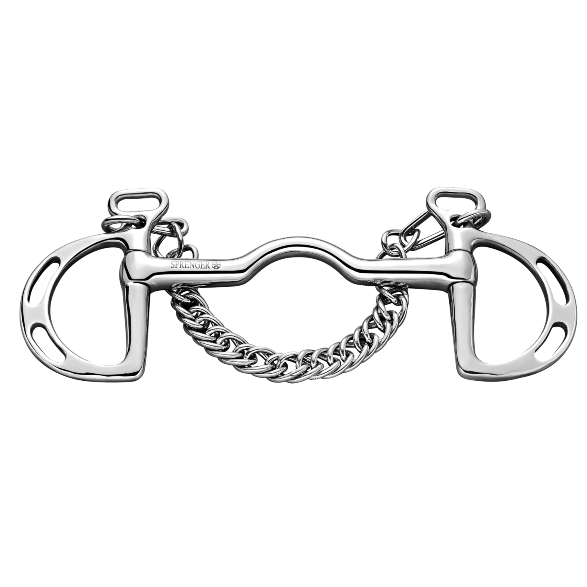 Springkandare 16 mm starre Stange mit Zungenfreiheit - Edelstahl rostfrei