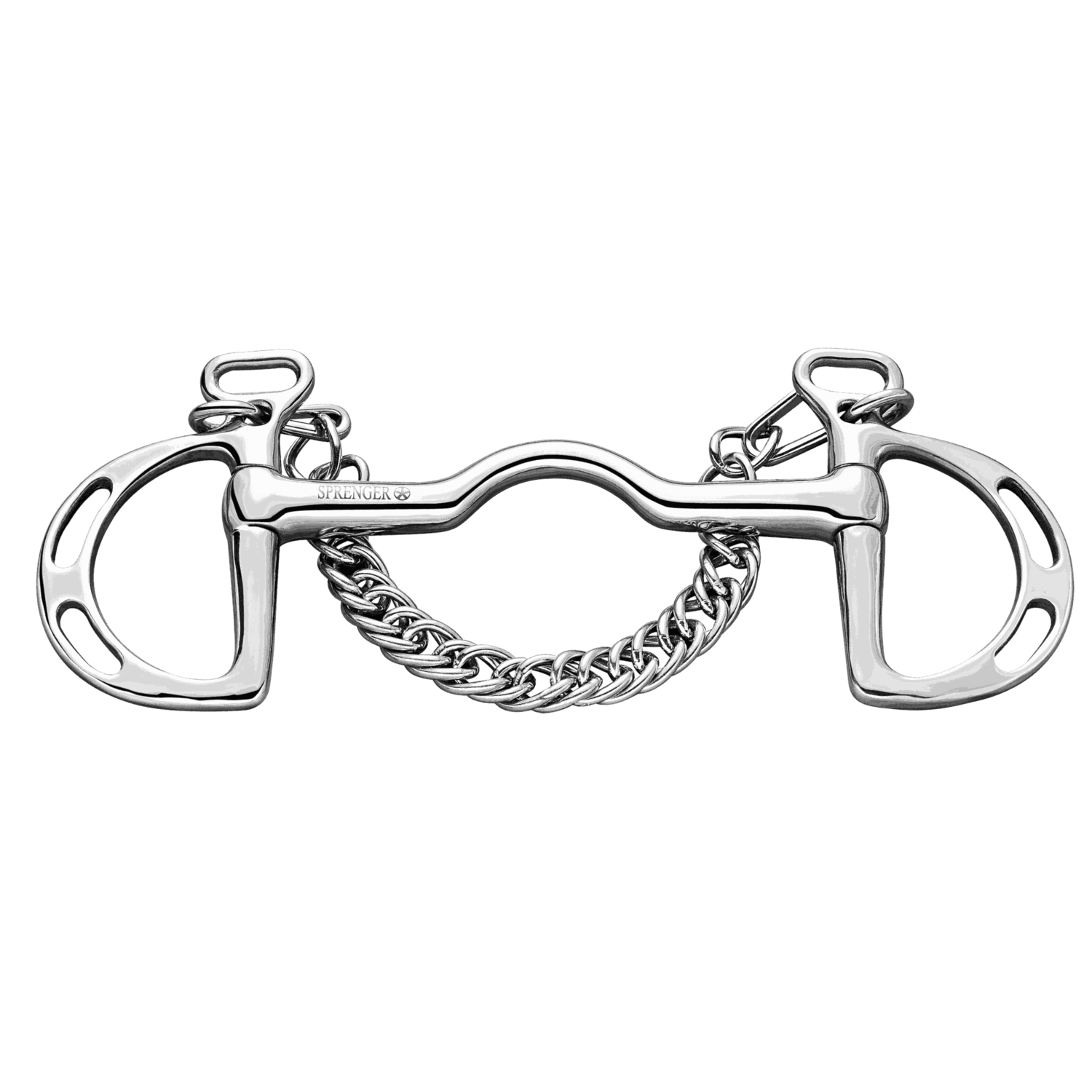 Springkandare 16 mm starre Stange mit Zungenfreiheit - Edelstahl rostfrei