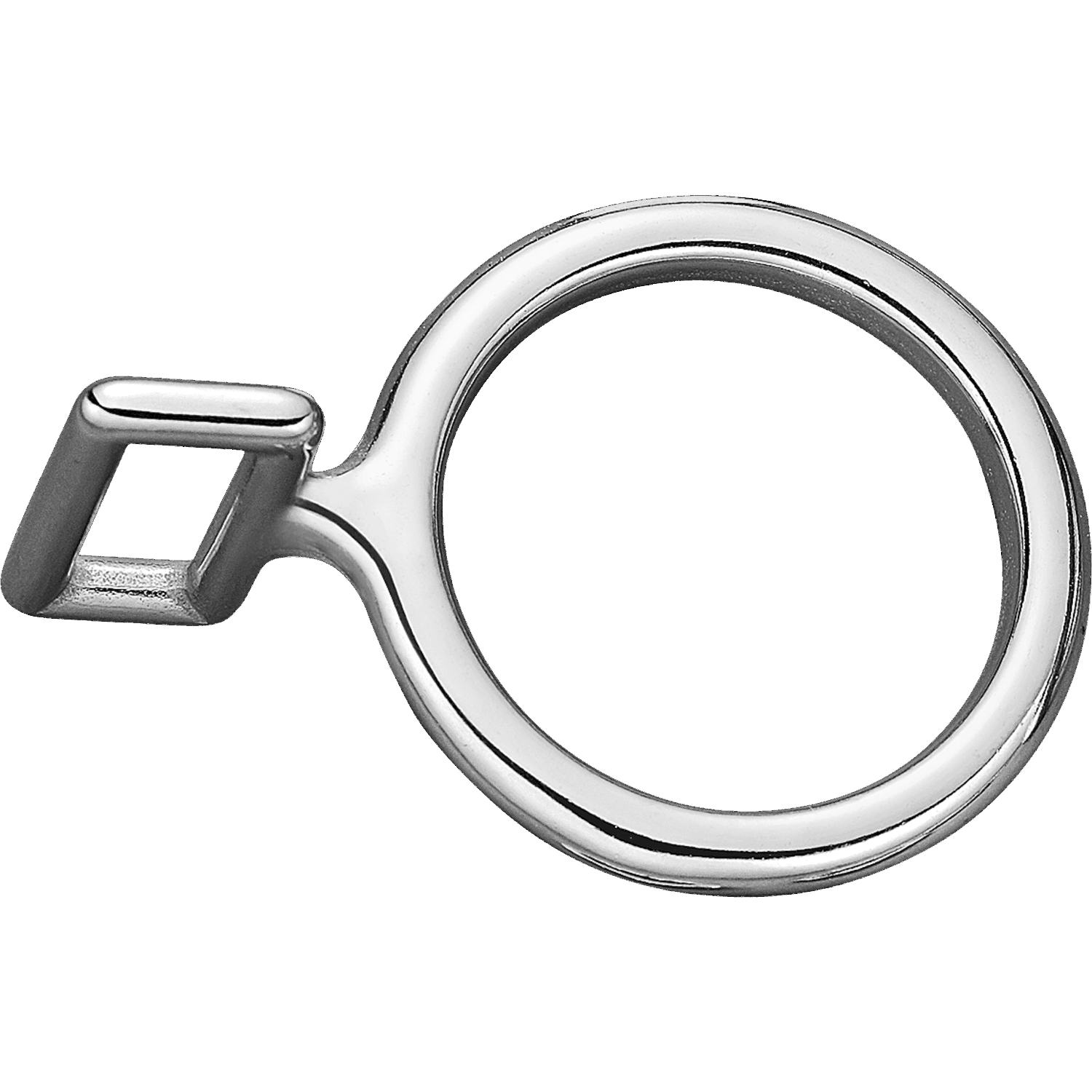 Halsriemenring fest - Edelstahl rostfrei, Ösenweite 26 mm, lichte Weite 38 mm