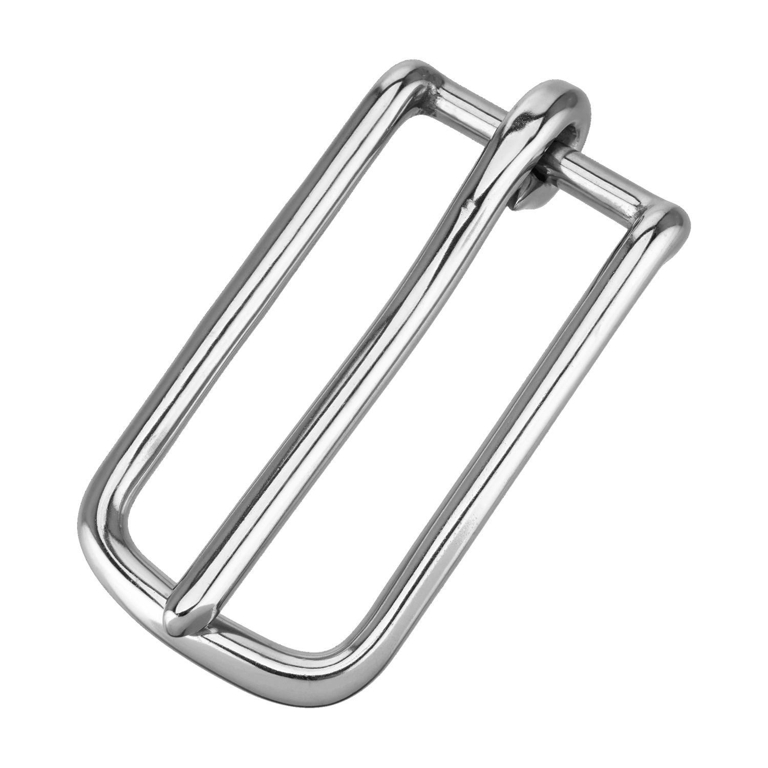 Aufhalte- und Strangschnalle, lichte Höhe  82 mm - Edelstahl rostfrei, lichte Weite 36 mm