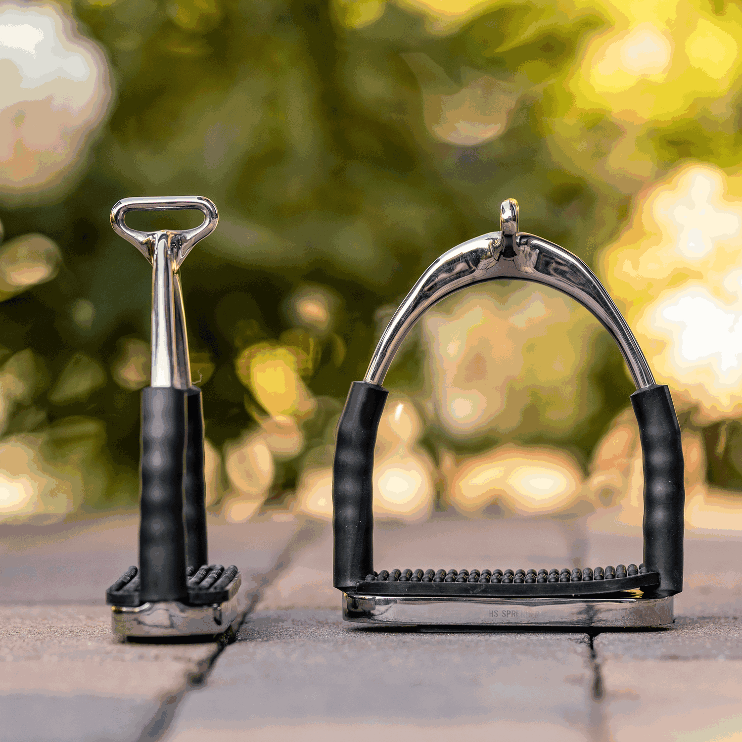 System-4 Steigbügel mit 90° gedrehter Öse - 120 mm Trittweite