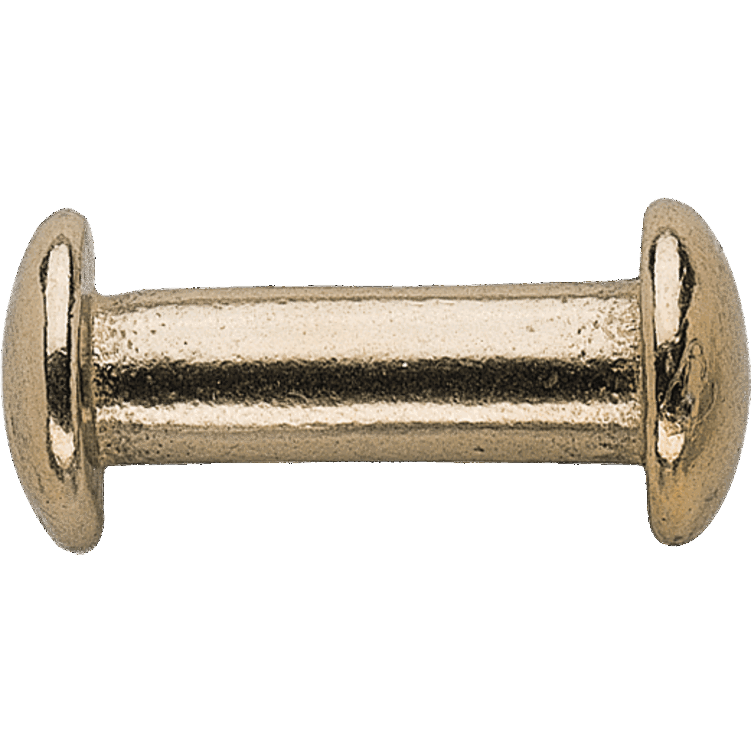 Knebel für Halfter, schwer - Messing poliert, lichte Weite 25 mm