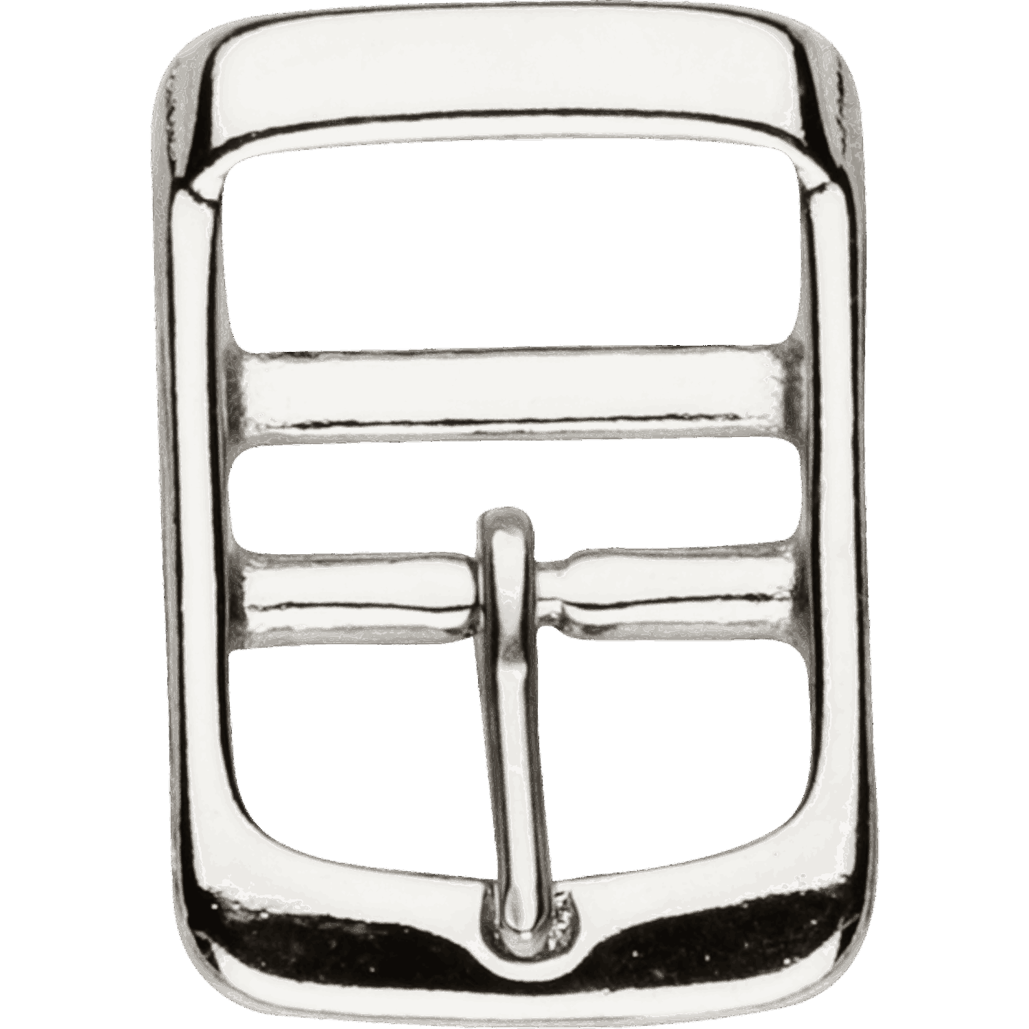 Schnalle für Deckengurte mit Doppelsteg und fixiertem Dorn - Stahl vernickelt, lichte Weite 27 mm | 46766_01.png | 1700897377