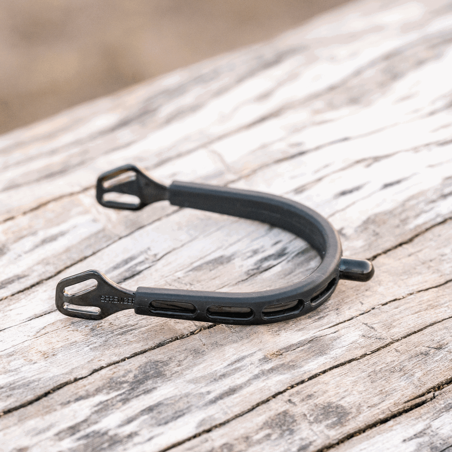 ULTRA fit EXTRA GRIP Sporen "Black Series" - Edelstahl rostfrei anthrazit, 15 mm abgerundet
