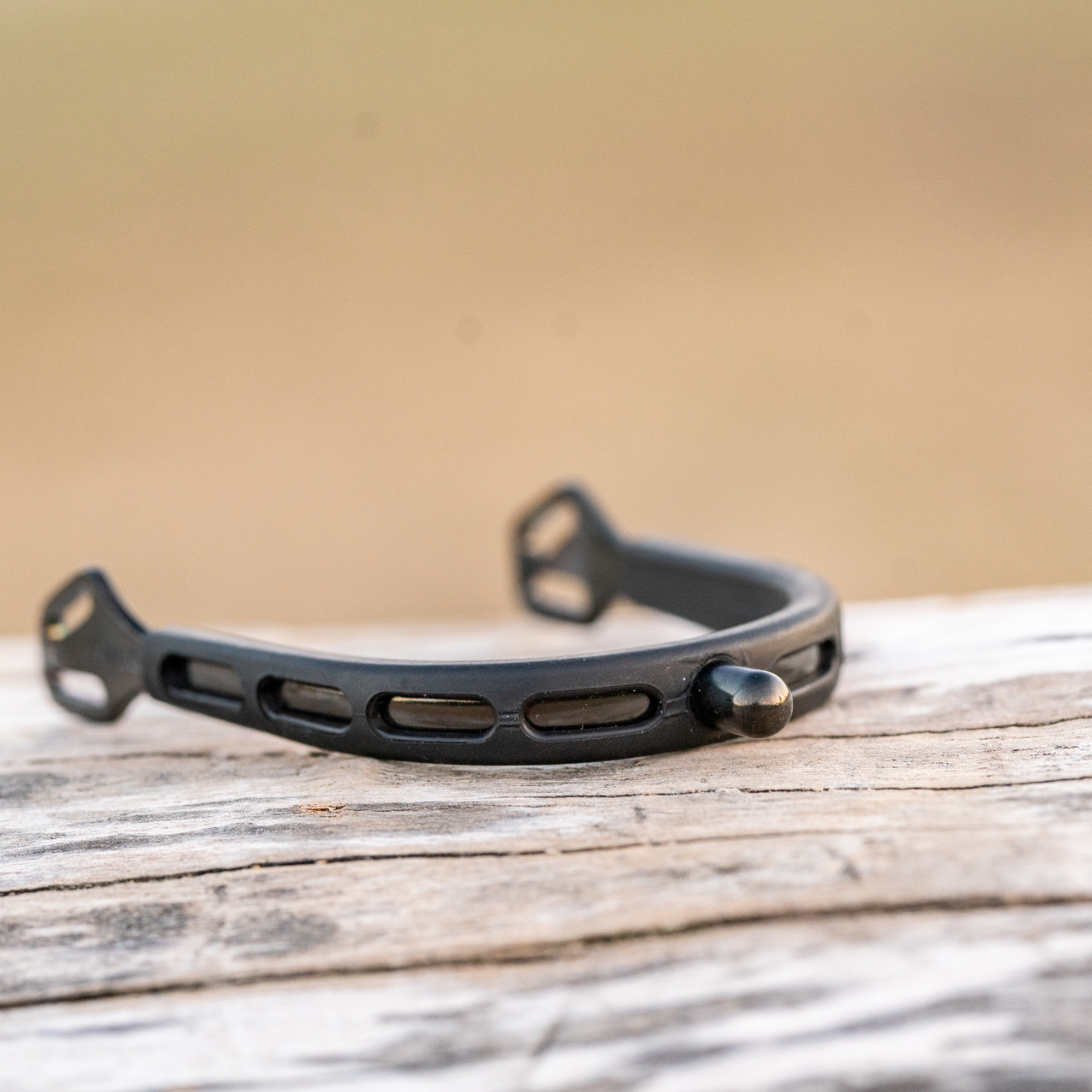 ULTRA fit EXTRA GRIP Sporen "Black Series" - Edelstahl rostfrei anthrazit, 15 mm abgerundet