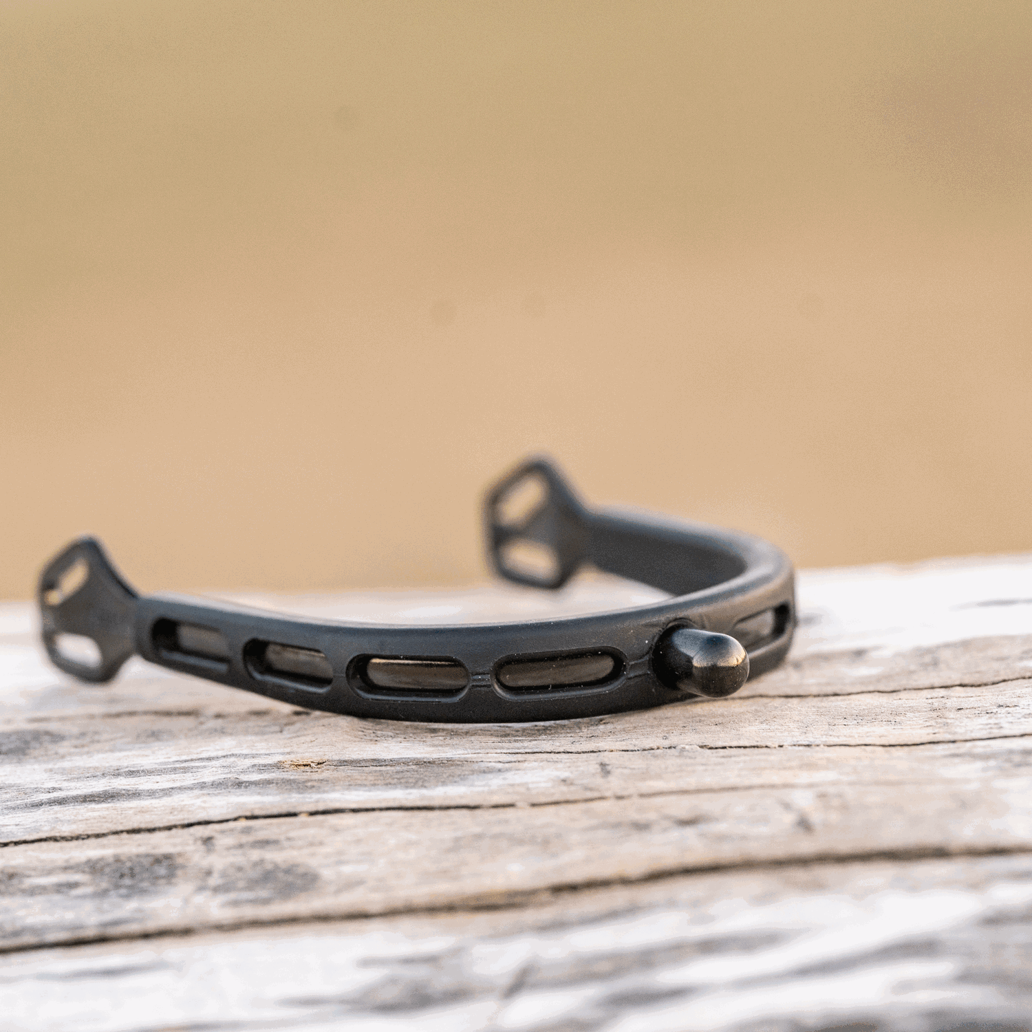 ULTRA fit EXTRA GRIP Sporen "Black Series" - Edelstahl rostfrei anthrazit, 15 mm abgerundet