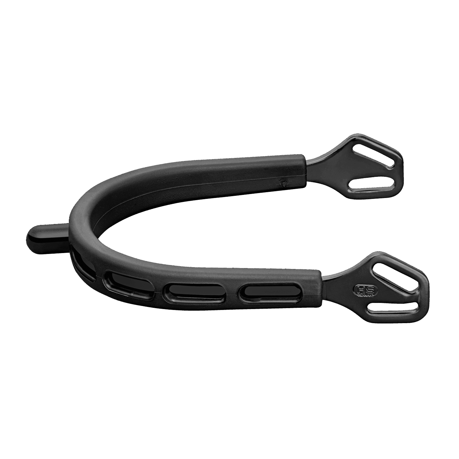 ULTRA fit EXTRA GRIP Sporen "Black Series" - Edelstahl rostfrei anthrazit, 15 mm abgerundet