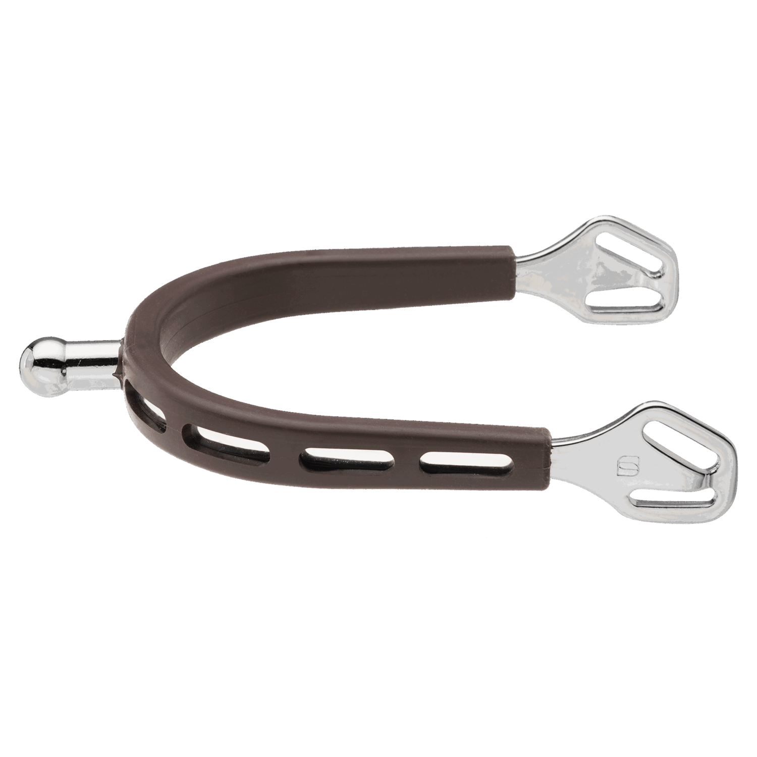 ULTRA fit BROWN GRIP Sporen - Edelstahl rostfrei, 20 mm kugelförmig