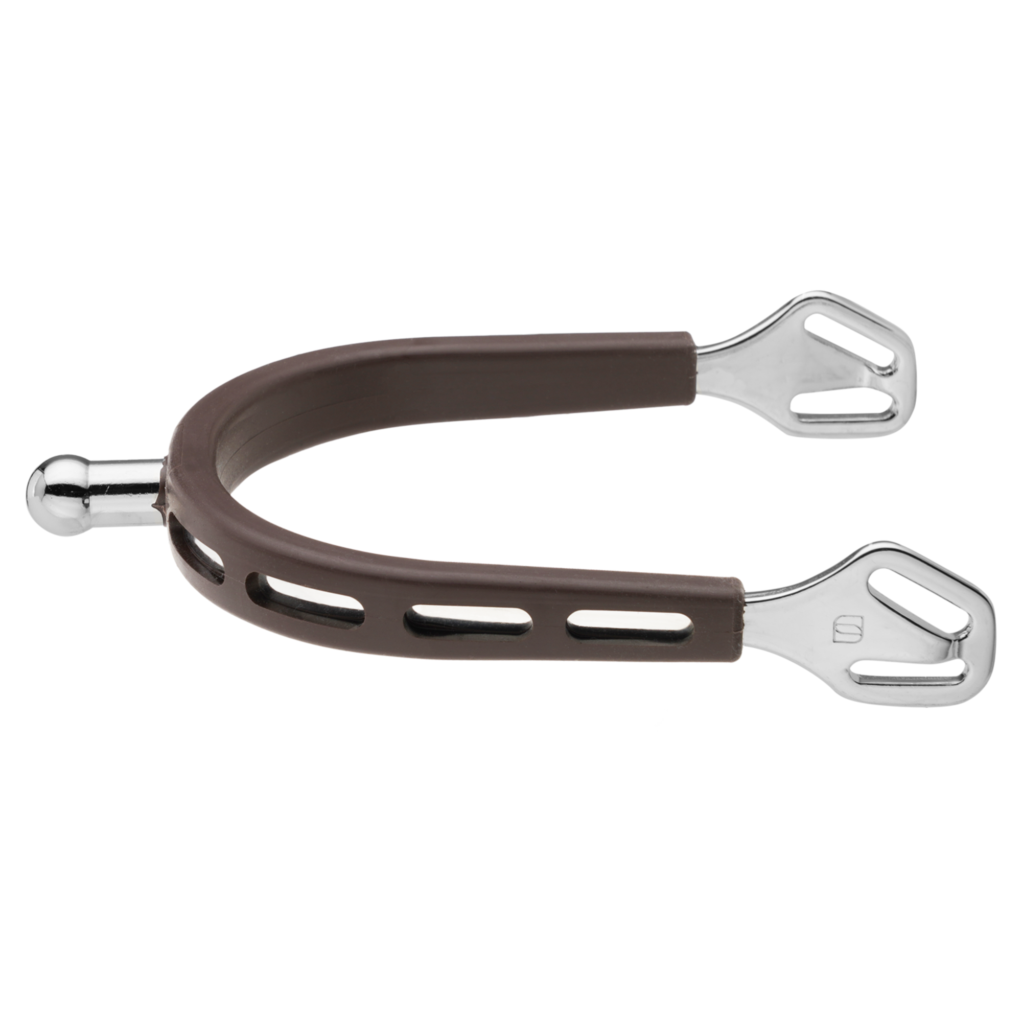 ULTRA fit BROWN GRIP Sporen - Edelstahl rostfrei, 20 mm kugelförmig