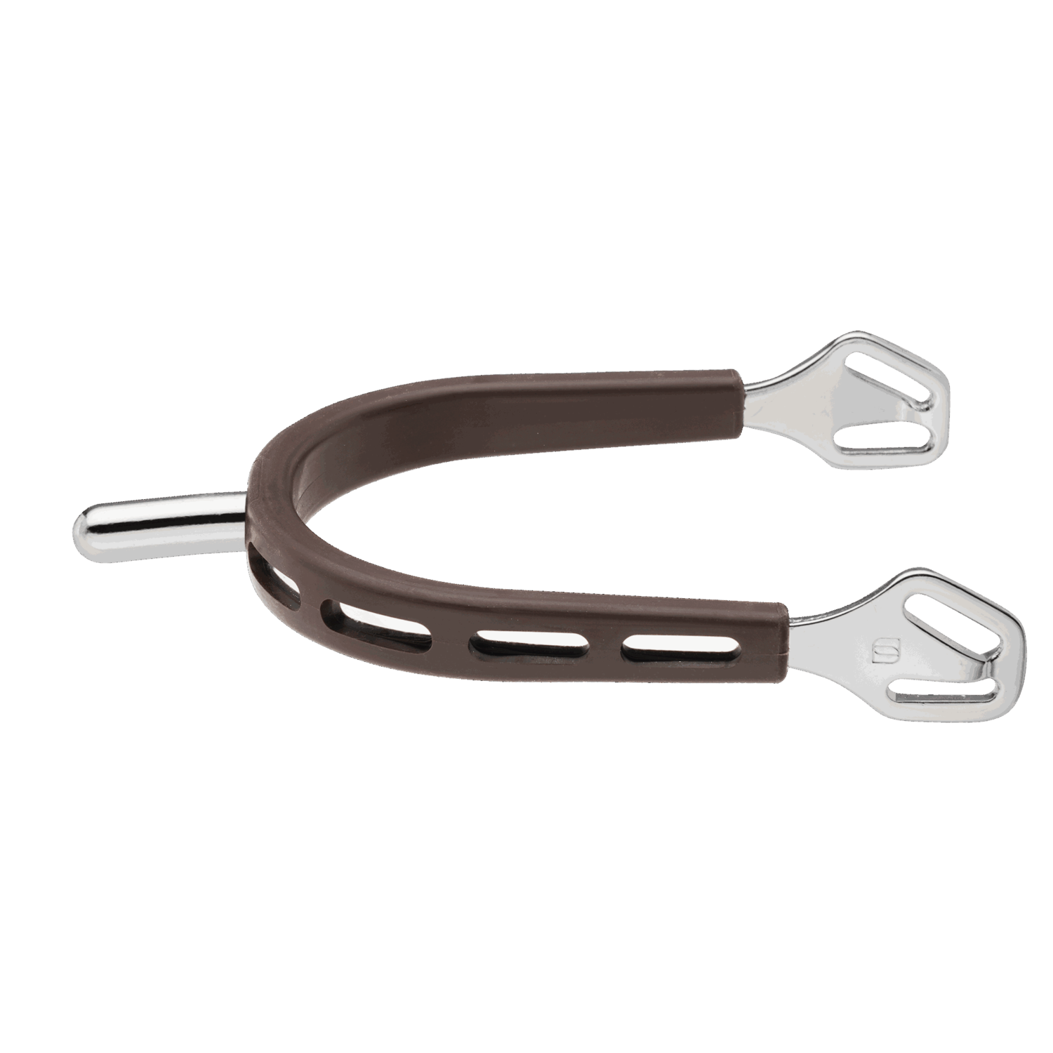 ULTRA fit BROWN GRIP Sporen - Edelstahl rostfrei, 25 mm abgerundet