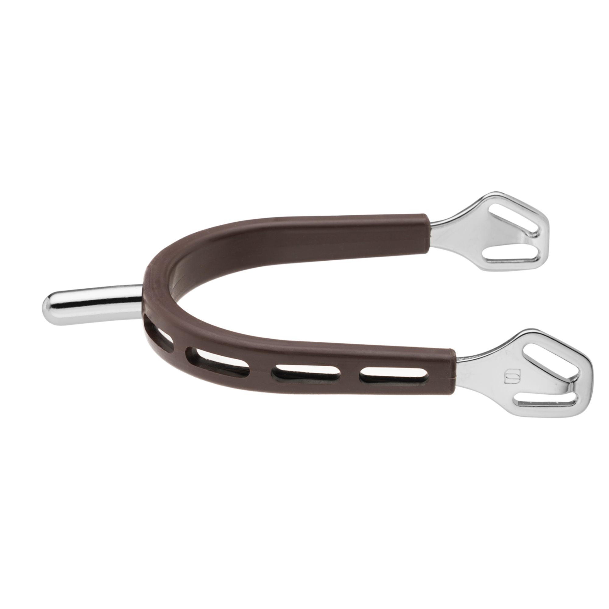 ULTRA fit BROWN GRIP Sporen - Edelstahl rostfrei, 25 mm abgerundet