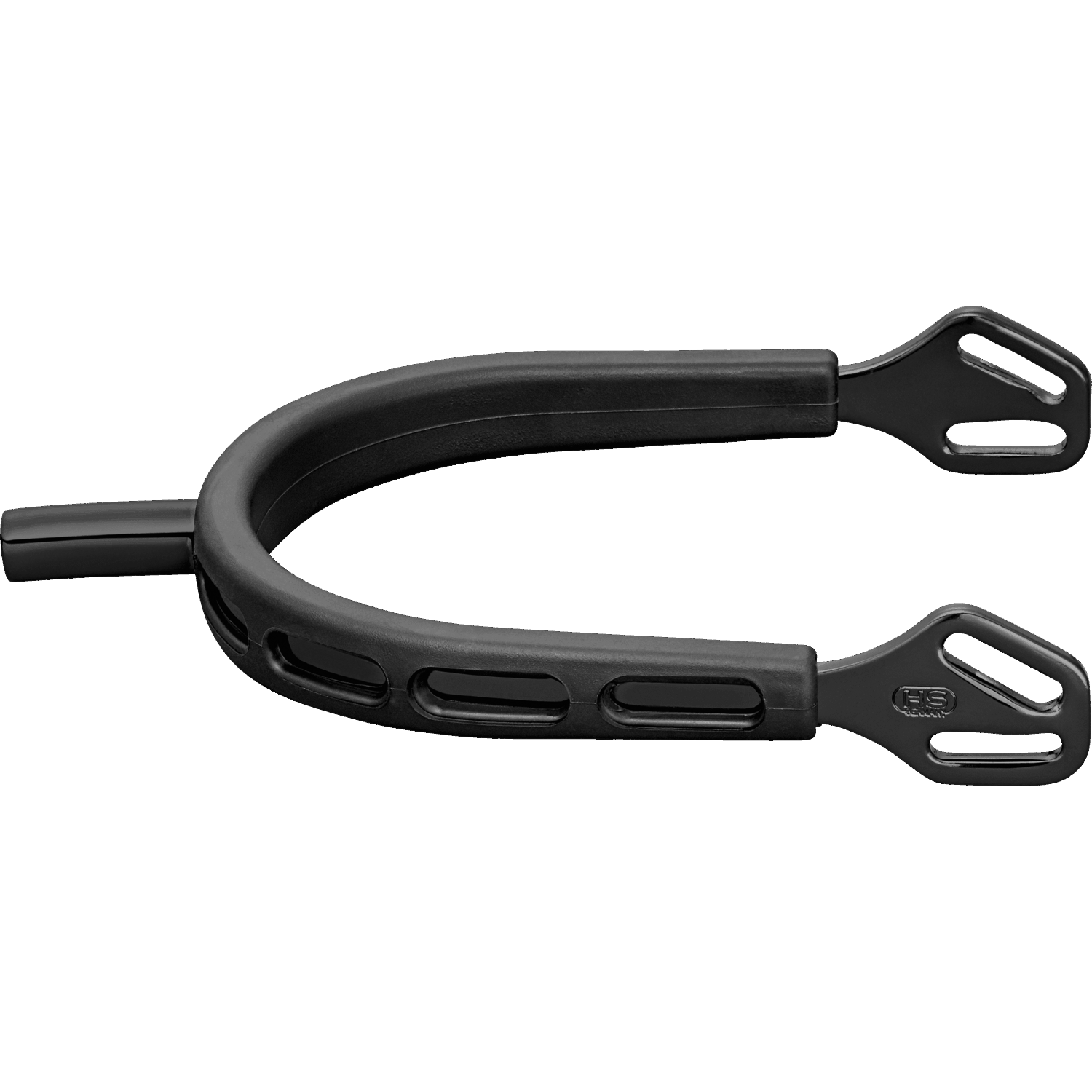 ULTRA fit EXTRA GRIP Sporen "Black Series" - Edelstahl rostfrei anthrazit, 25 mm flach