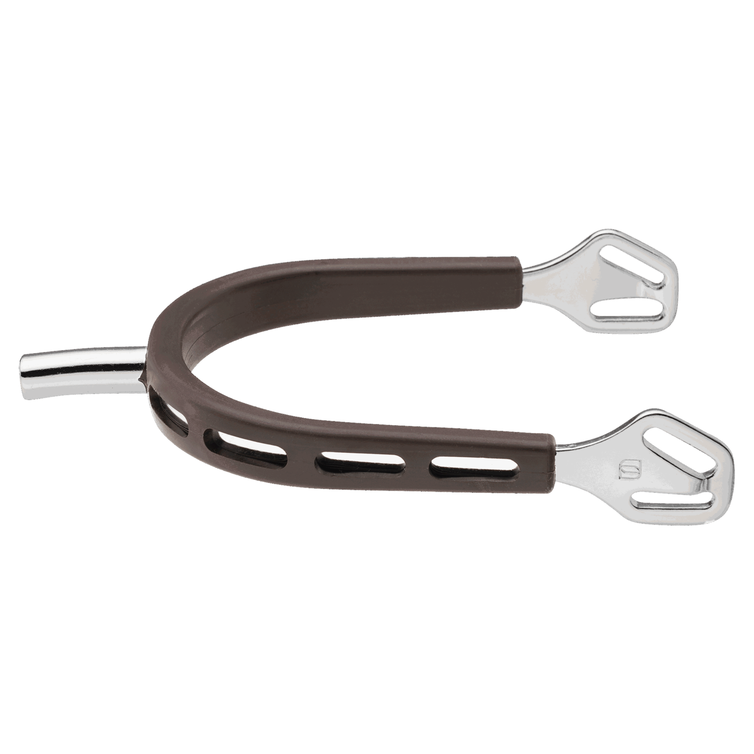 ULTRA fit BROWN GRIP Sporen - Edelstahl rostfrei, 25 mm flach