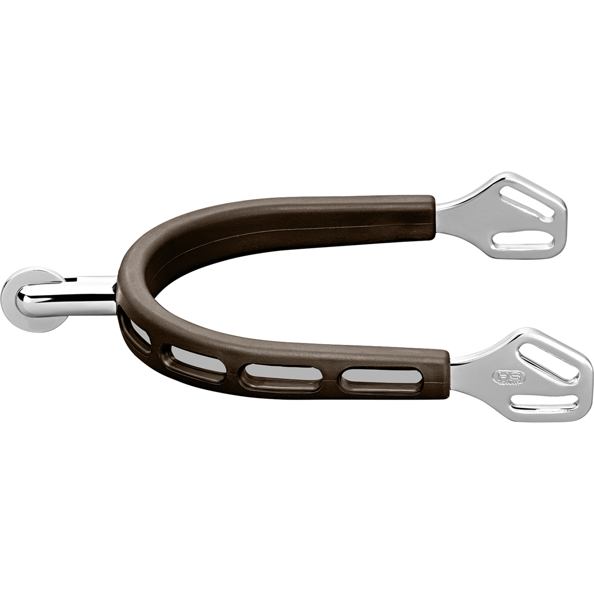 ULTRA fit BROWN GRIP Sporen - Edelstahl rostfrei, 30 mm abgerundet