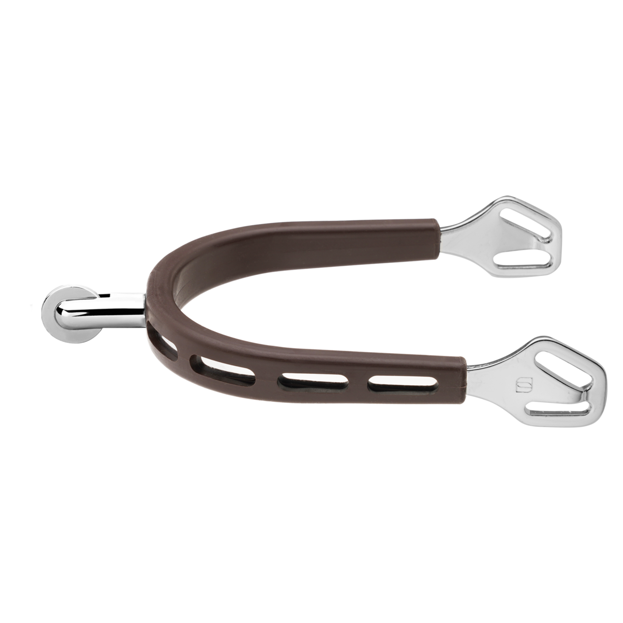 ULTRA fit BROWN GRIP Sporen - Edelstahl rostfrei, 30 mm abgerundet