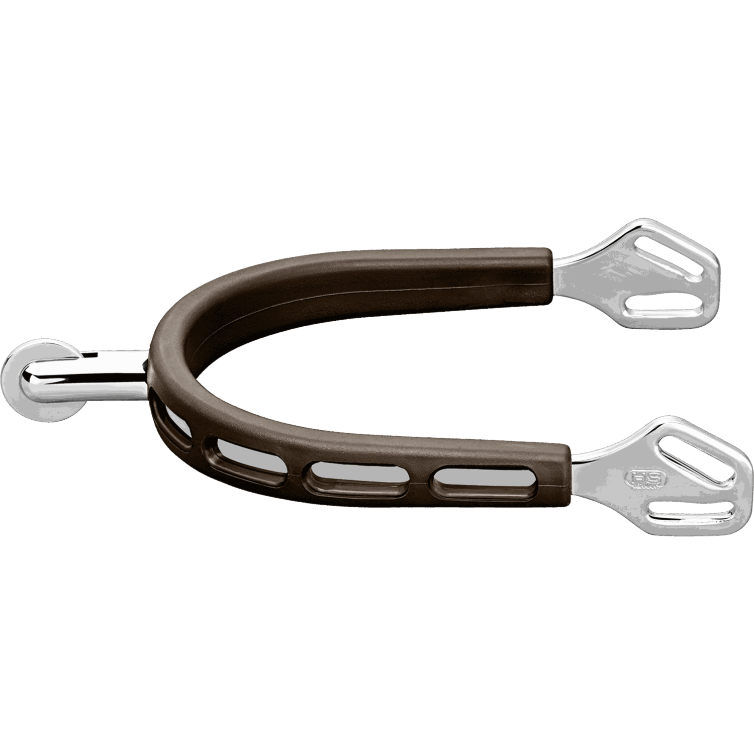 ULTRA fit BROWN GRIP Sporen - Edelstahl rostfrei, 30 mm abgerundet