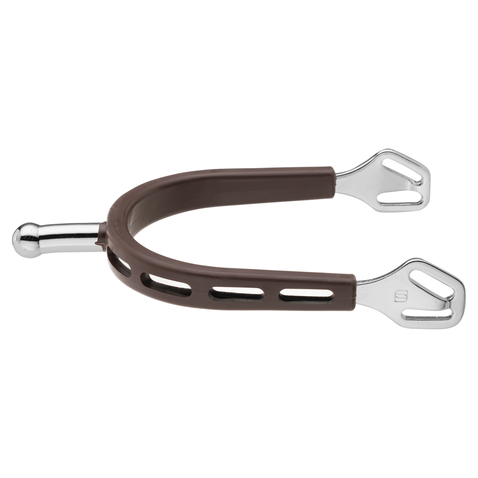 ULTRA fit BROWN GRIP Sporen - Edelstahl rostfrei, 30 mm kugelförmig