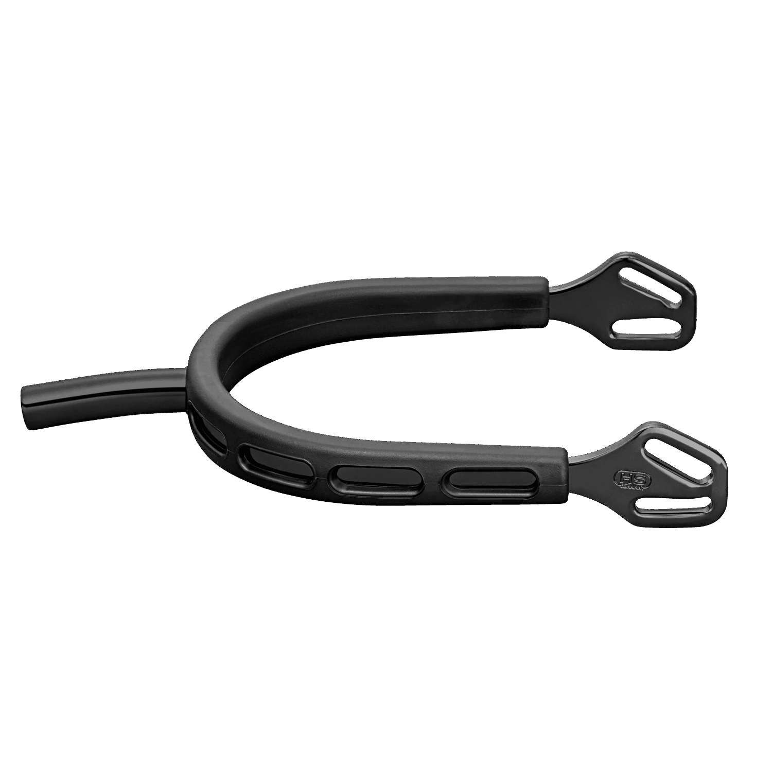 Ultra fit EXTRA GRIP Sporen "Black Series" - Edelstahl rostfrei anthrazit, 35 mm flach