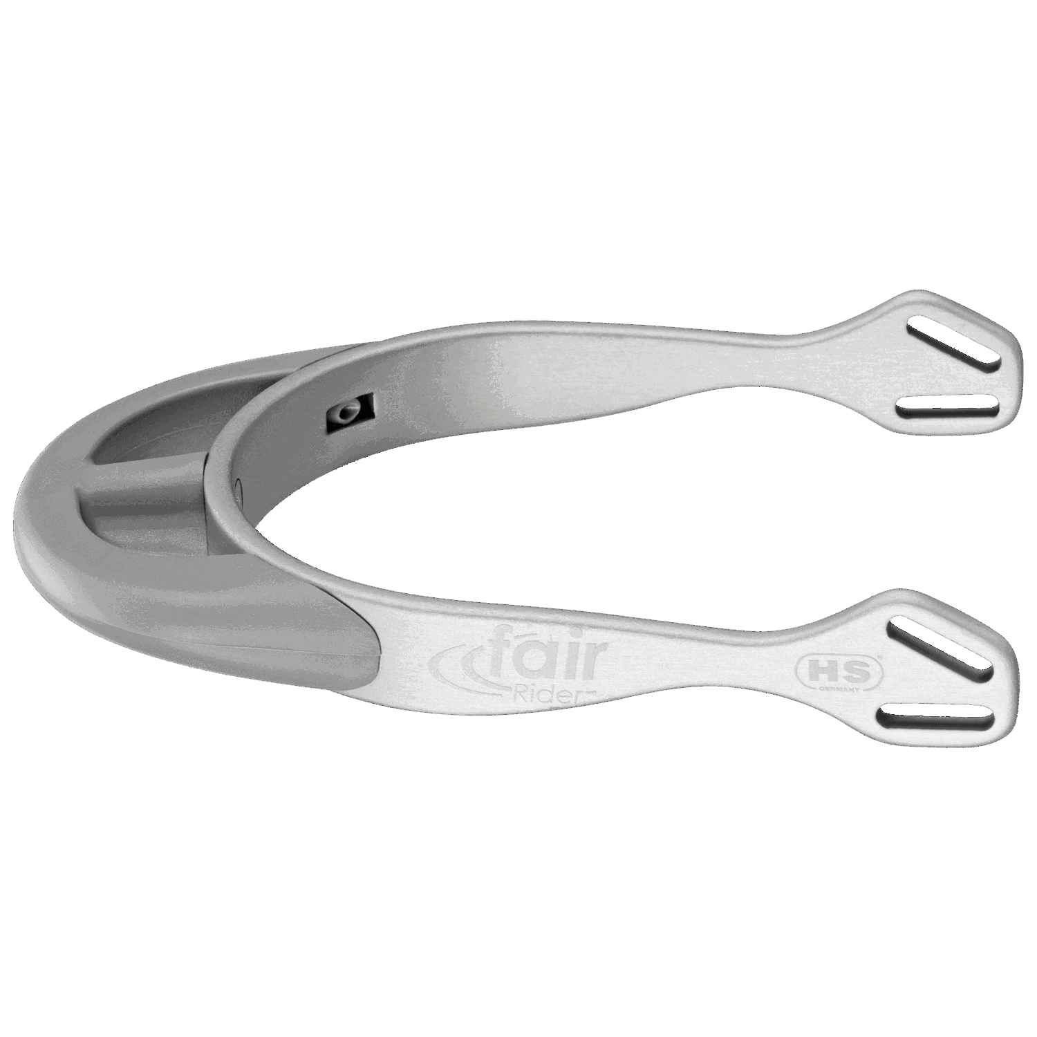 fairRider Sporen - Aluminium, 25mm Hals silber dünn abgerundet | 47622_025_54.png | 1704463991