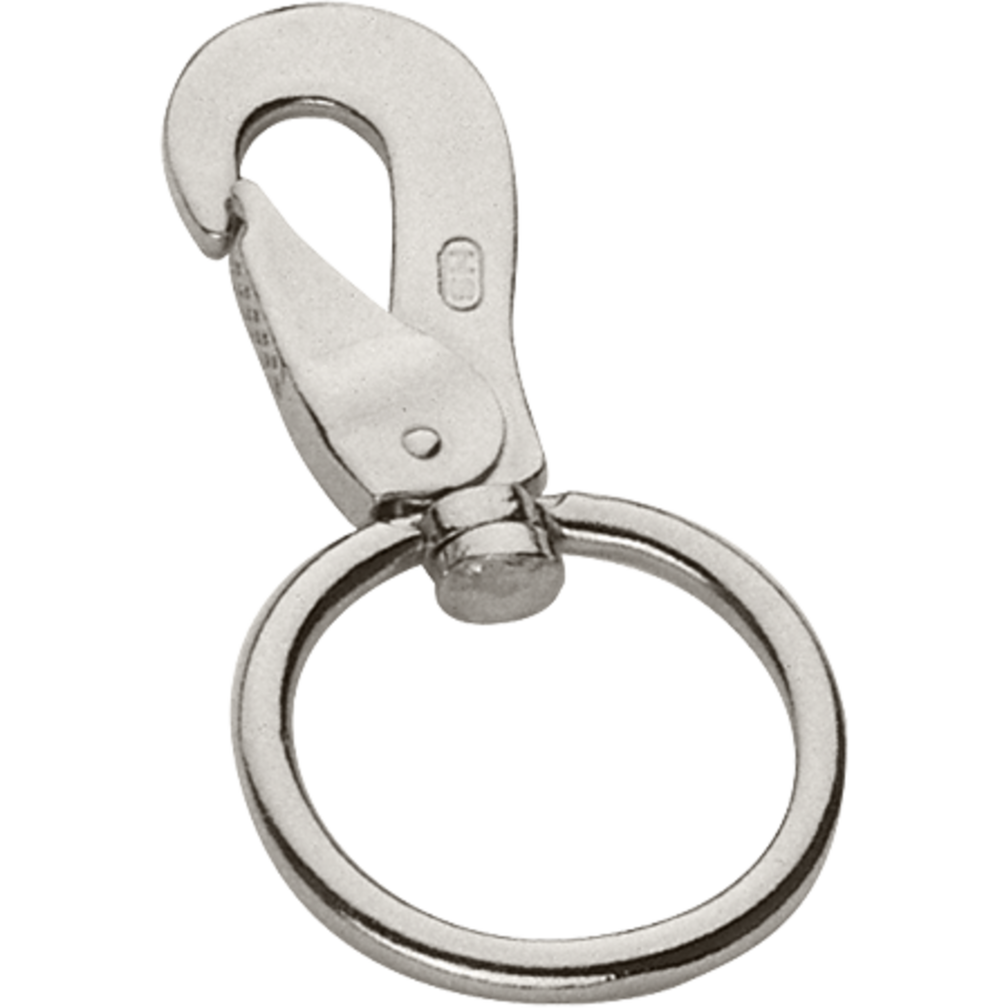 Longierhaken - Stahl vernickelt, Länge 101 mm, lichte Weite 45 mm