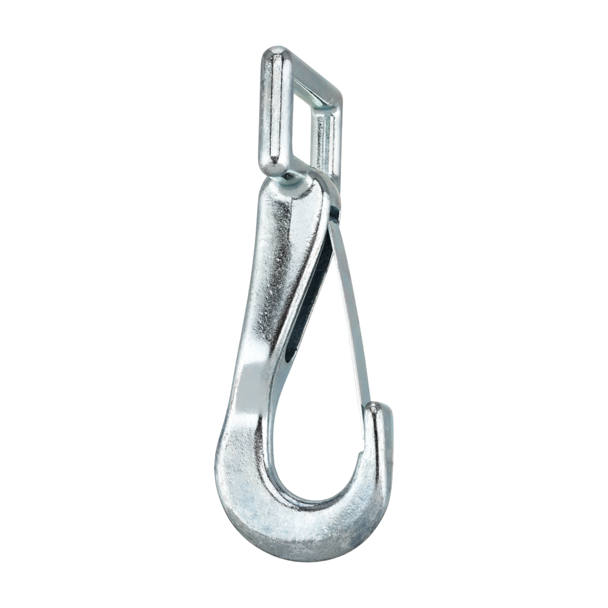Karabinerhaken - Rostfrei verchromt, Länge 43 mm, lichte Weite 17 mm