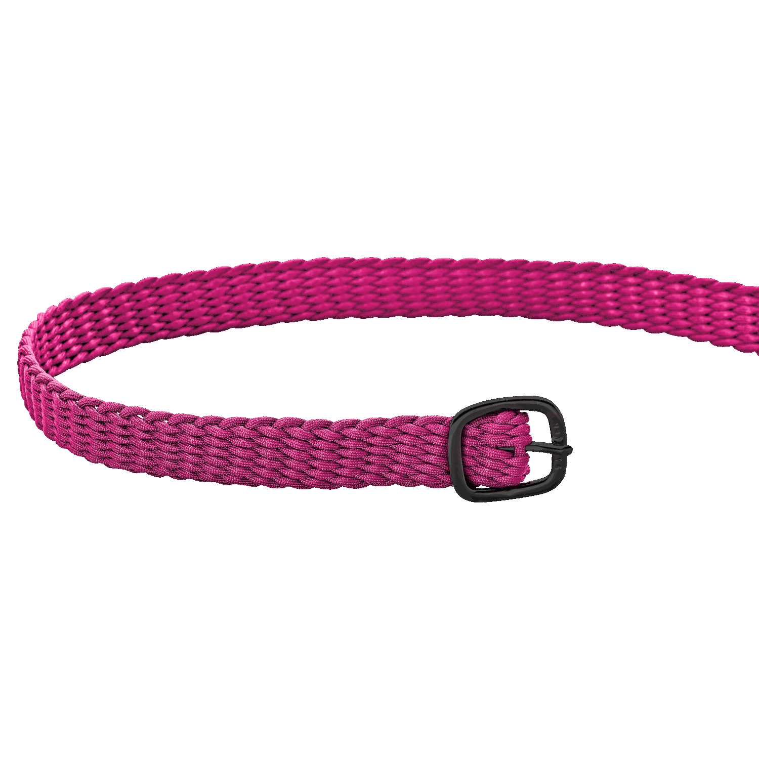 Sporenriemen - 45 cm, Perlon pink, Schnalle anthrazit