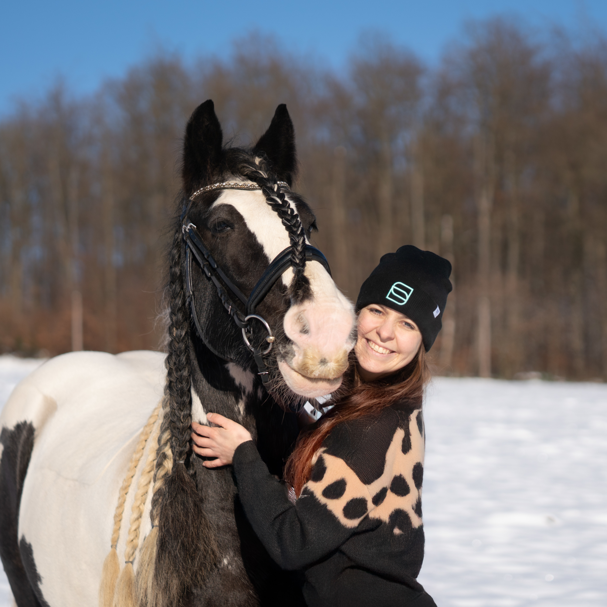 Beanie Reitsport schwarz