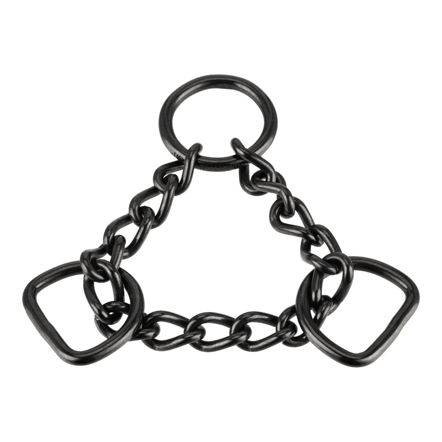 Durchzugskette - Edelstahl rostfrei schwarz, Ø 3,0 mm, 21 cm