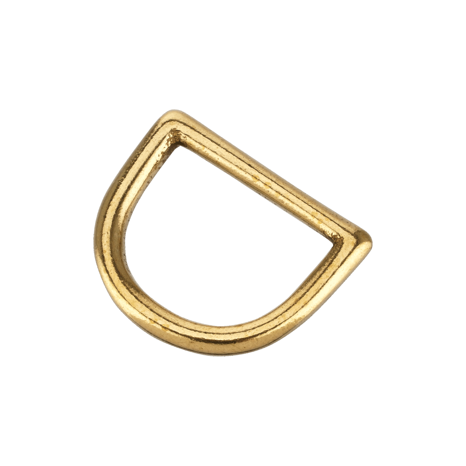 D-Ring - Messing poliert