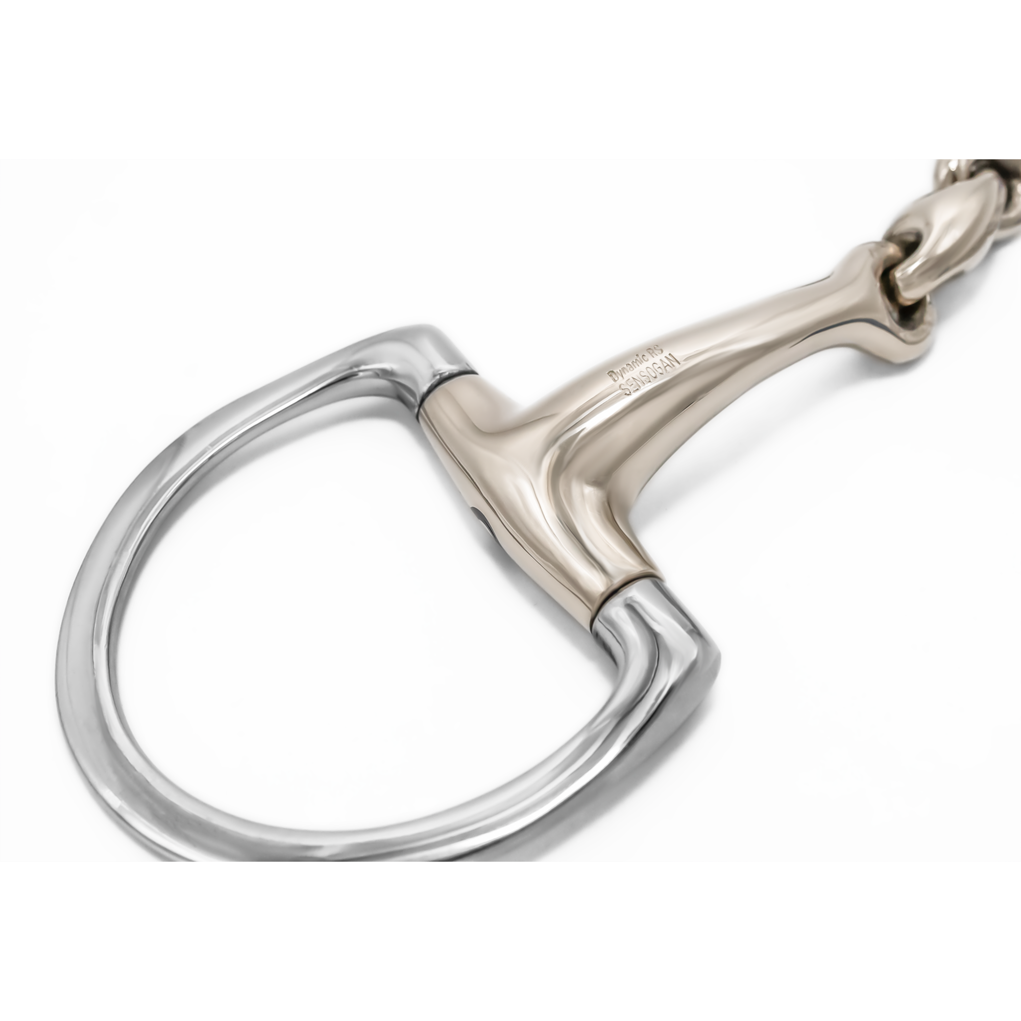 Dynamic RS WH ULTRA Olivenkopfgebiss mit D-förmigem Ring 16 mm doppelt gebrochen - Sensogan